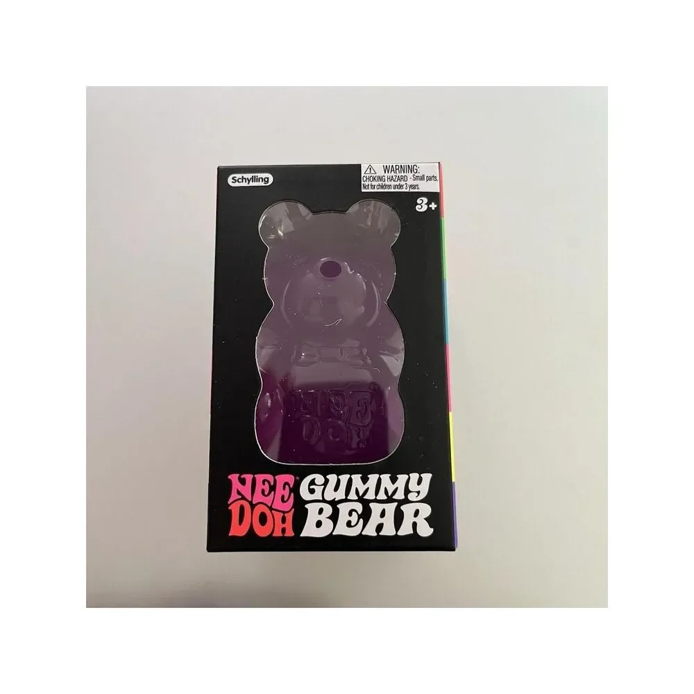 NeeDoh Gummy Bear Purple Fidget Stress Toy Squishy Nee Doh New In Box